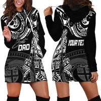 Personalised Father's Day Fiji Hoodie Dress Polynesian Dad & Kid - Wonder Print Shop