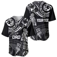 Personalised Father's Day Guam Baseball Jersey Polynesian Dad & Kid LT7 - Wonder Print Shop