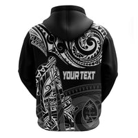 Personalised Father's Day Guam Hoodie Polynesian Dad & Kid - Wonder Print Shop