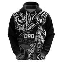 Personalised Father's Day Guam Hoodie Polynesian Dad & Kid - Wonder Print Shop