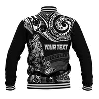 Personalised Father's Day Samoa Baseball Jacket Polynesian Dad & Kid LT7 - Wonder Print Shop
