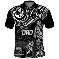 Custom Fathers Day Samoa Polo Shirt Polynesian Dad and Kid - Wonder Print Shop