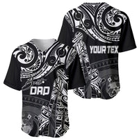 Personalised Father's Day Tonga Baseball Jersey Polynesian Dad & Kid LT7 - Wonder Print Shop