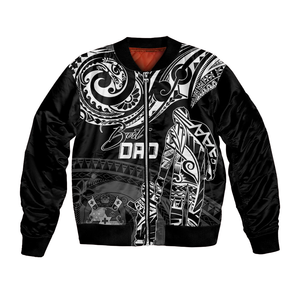 Personalised Father's Day Tonga Bomber Jacket Polynesian Dad & Kid LT7 - Wonder Print Shop