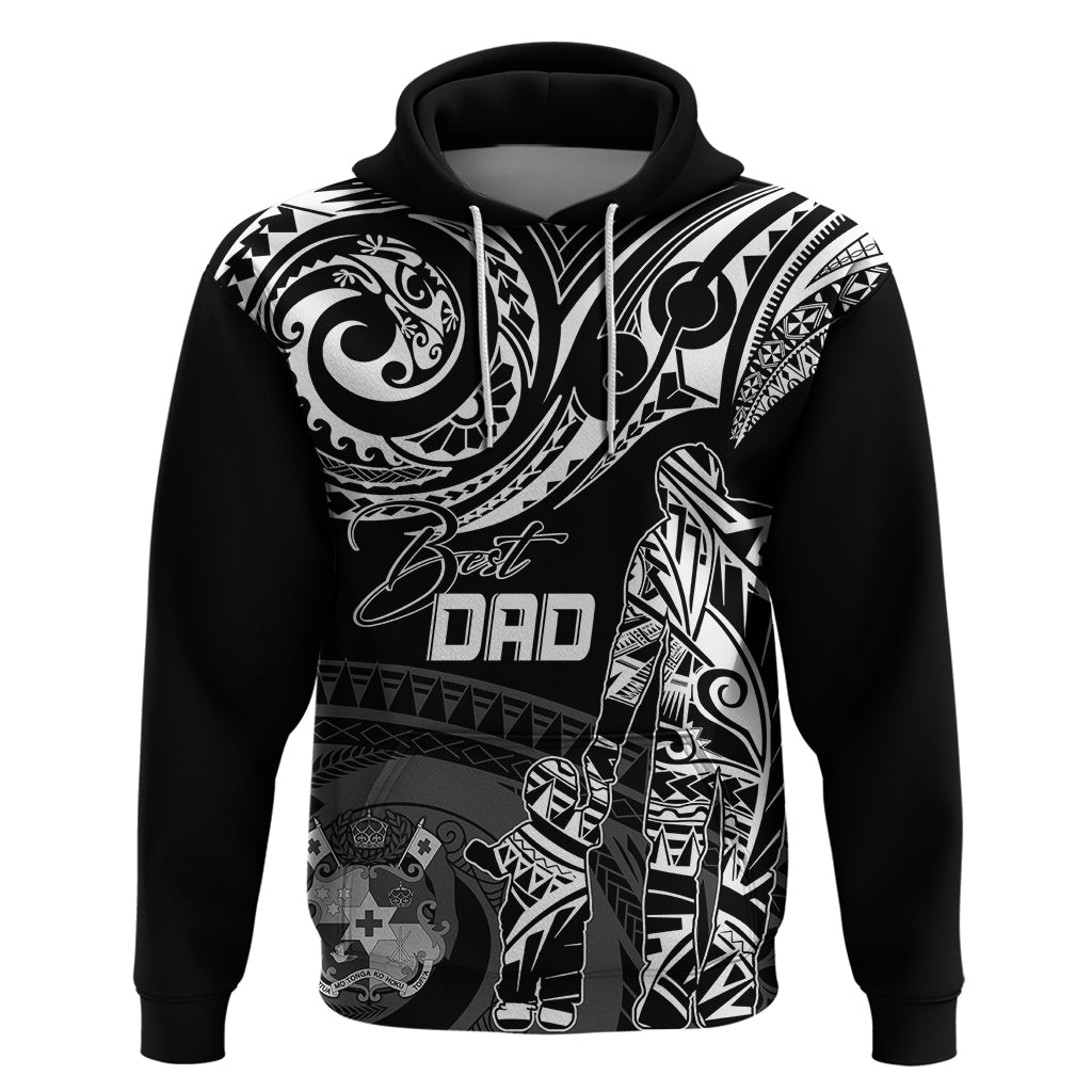 Personalised Father's Day Tonga Hoodie Polynesian Dad & Kid - Wonder Print Shop