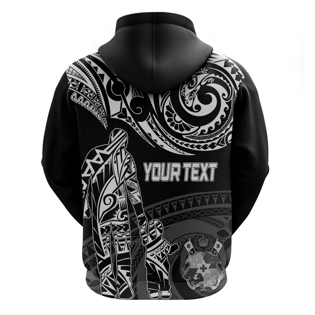 Personalised Father's Day Tonga Hoodie Polynesian Dad & Kid - Wonder Print Shop