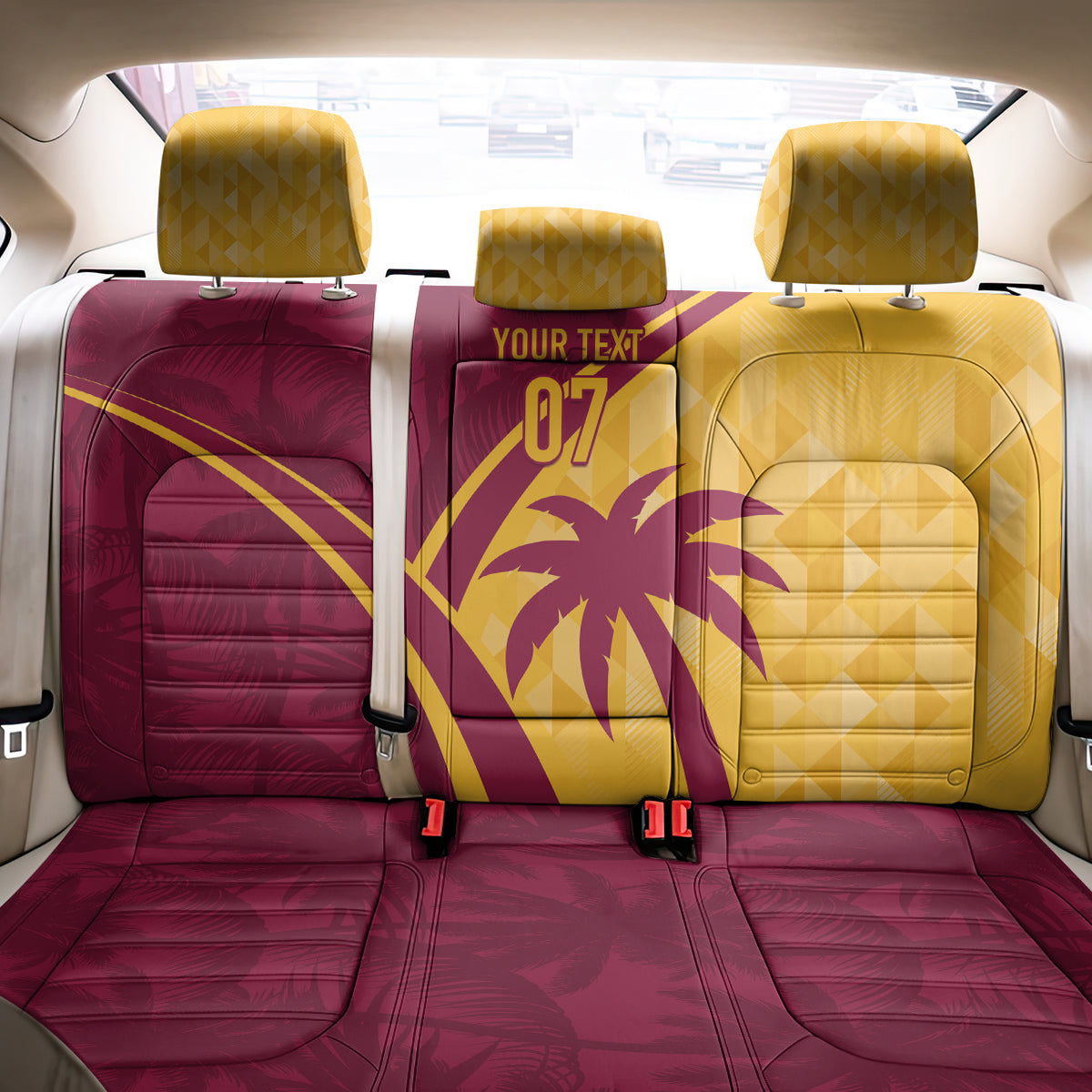 West Indies Cricket World Cup 2024 Back Car Seat Cover Tropical Style LT7 - Wonder Print Shop