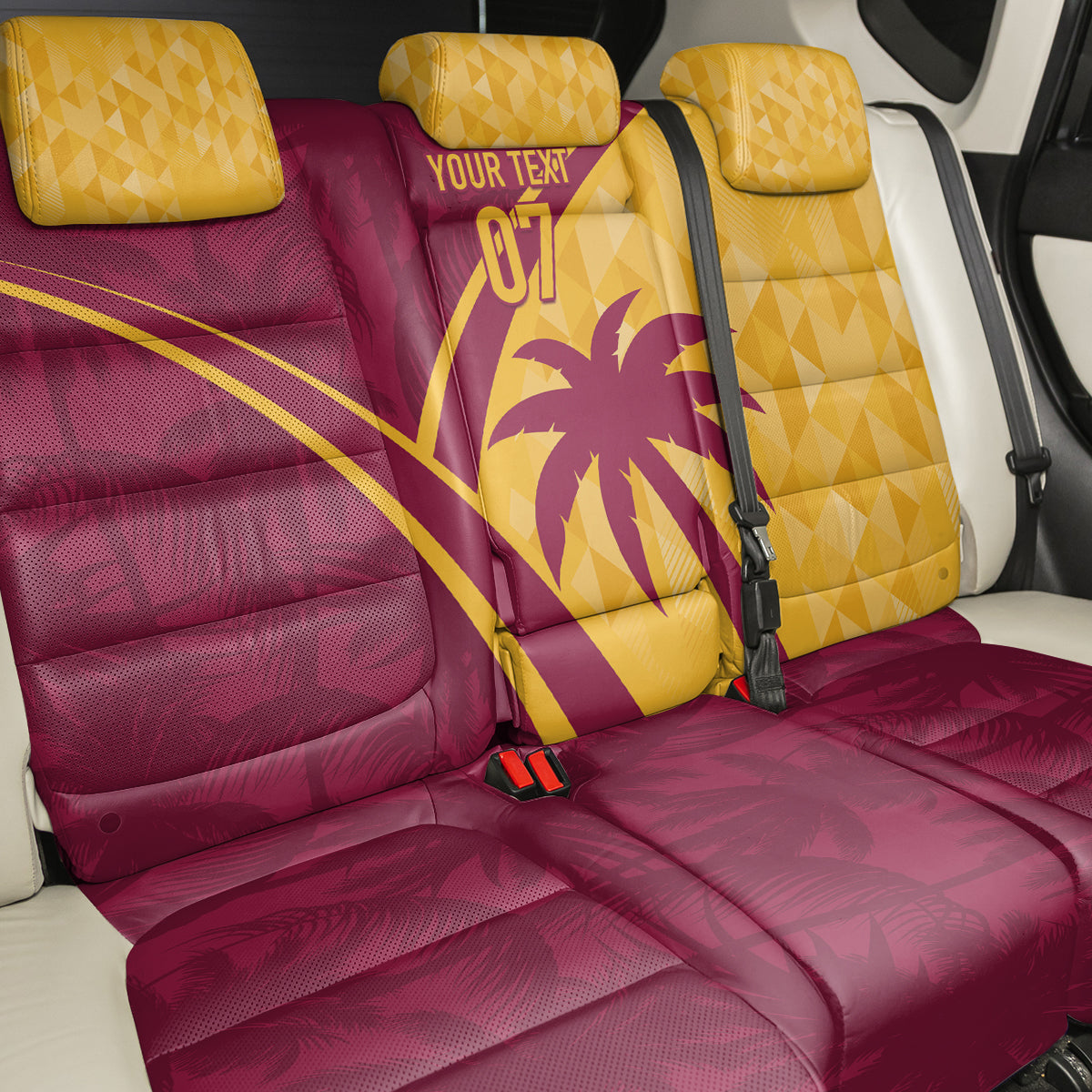 West Indies Cricket World Cup 2024 Back Car Seat Cover Tropical Style LT7 - Wonder Print Shop