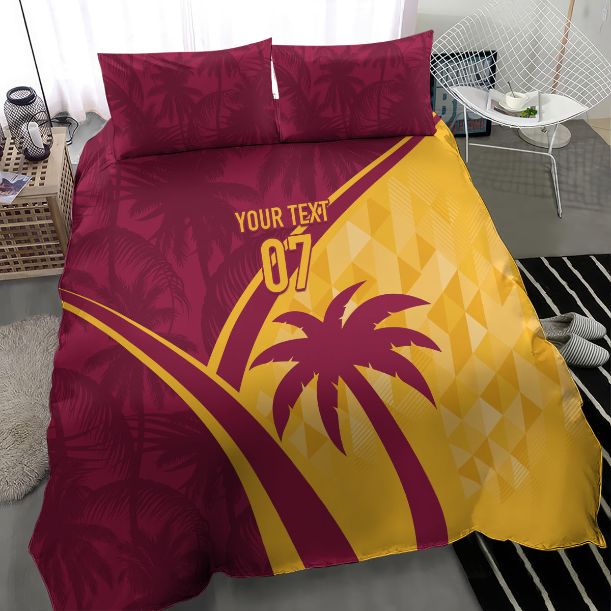 West Indies Cricket World Cup 2024 Bedding Set Tropical Style LT7 - Wonder Print Shop