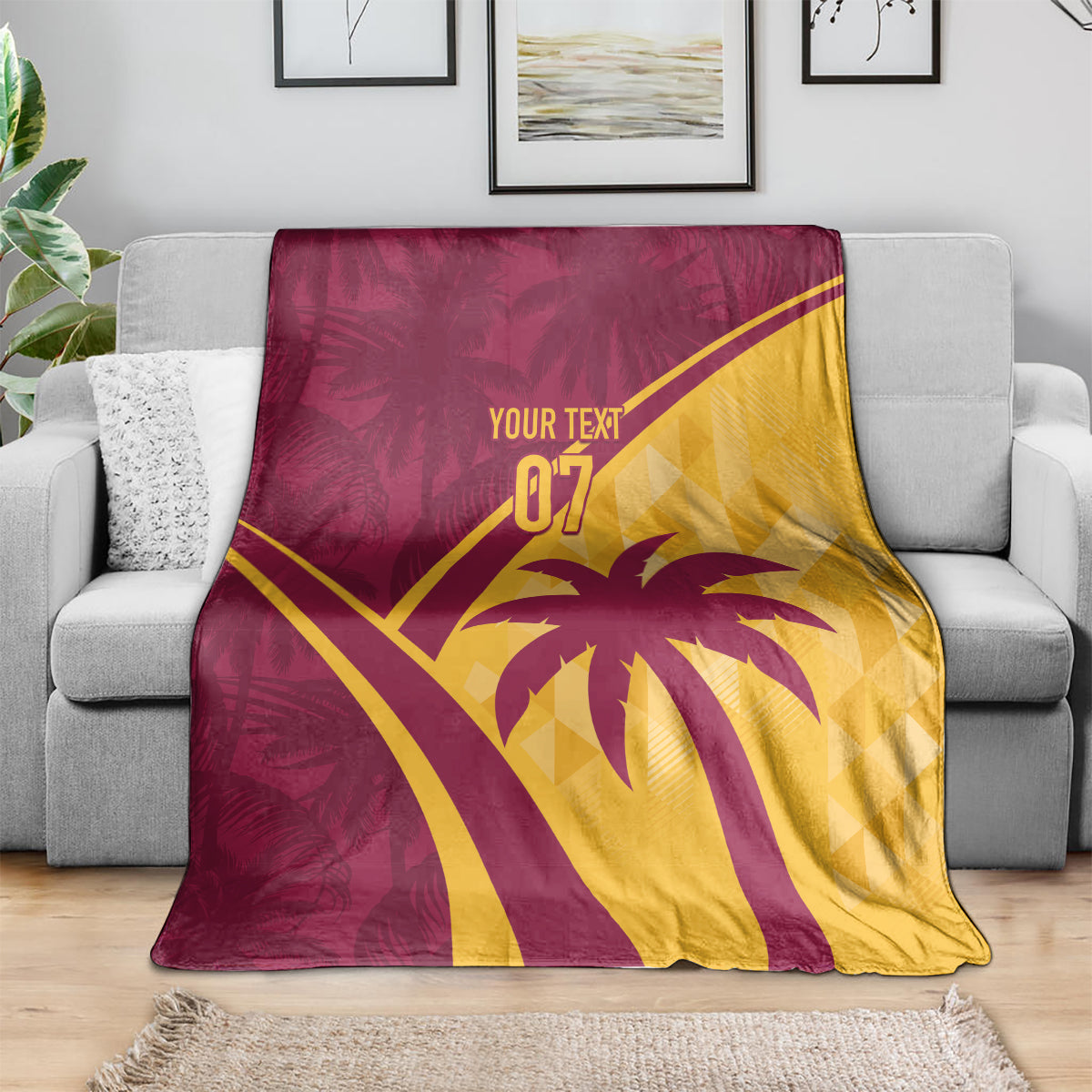 West Indies Cricket World Cup 2024 Blanket Tropical Style