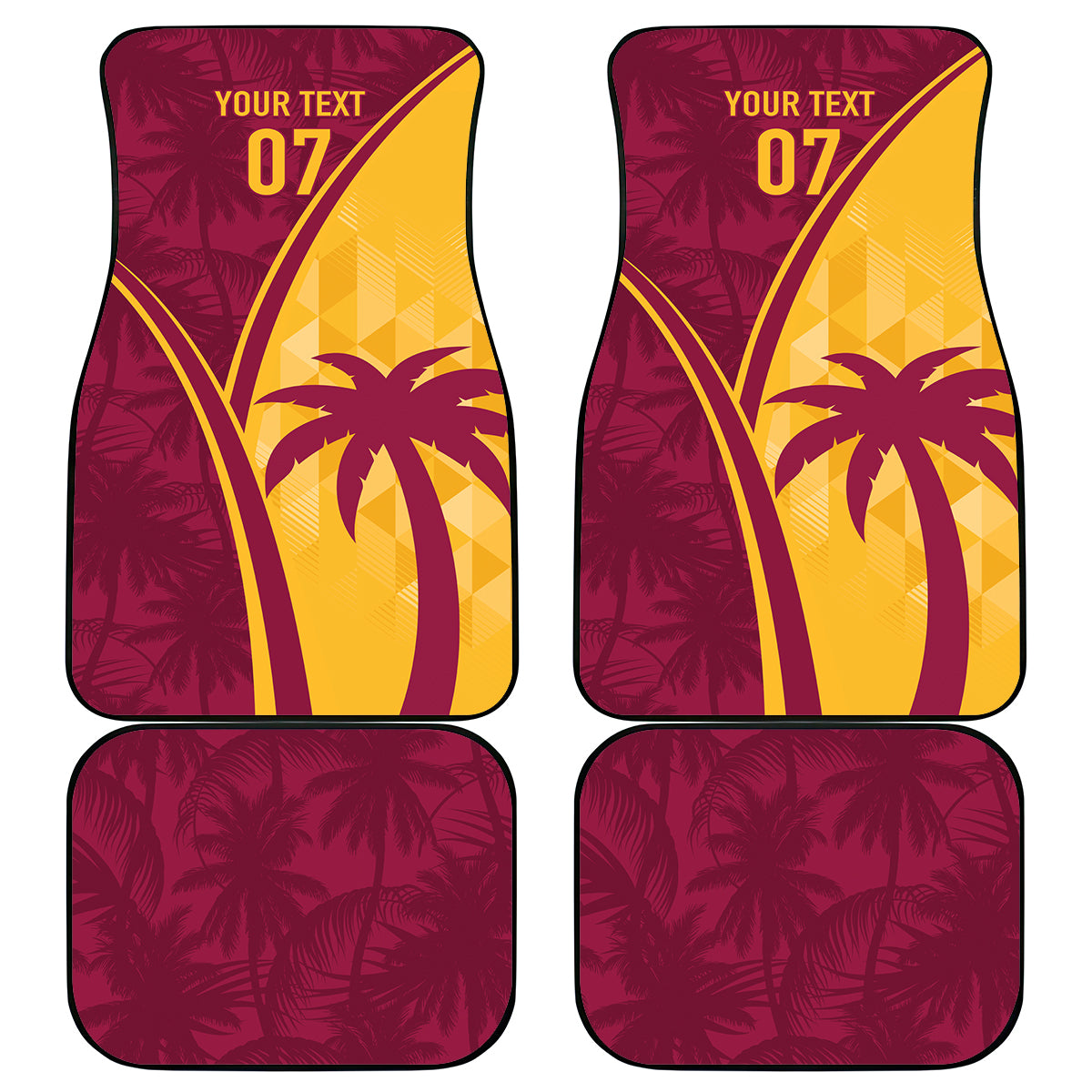 West Indies Cricket World Cup 2024 Car Mats Tropical Style LT7 - Wonder Print Shop