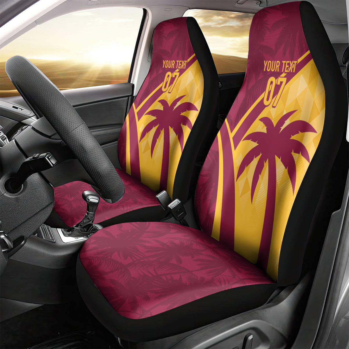 West Indies Cricket World Cup 2024 Car Seat Cover Tropical Style LT7 - Wonder Print Shop