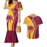 West Indies Cricket World Cup 2024 Couples Matching Mermaid Dress and Hawaiian Shirt Tropical Style LT7 - Wonder Print Shop