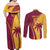 West Indies Cricket World Cup 2024 Couples Matching Off Shoulder Maxi Dress and Long Sleeve Button Shirt Tropical Style LT7 - Wonder Print Shop