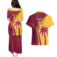 West Indies Cricket World Cup 2024 Couples Matching Puletasi and Hawaiian Shirt Tropical Style LT7 - Wonder Print Shop