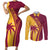 West Indies Cricket World Cup 2024 Couples Matching Short Sleeve Bodycon Dress and Long Sleeve Button Shirt Tropical Style LT7 - Wonder Print Shop