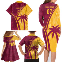 West Indies Cricket World Cup 2024 Family Matching Long Sleeve Bodycon Dress and Hawaiian Shirt Tropical Style LT7 - Wonder Print Shop