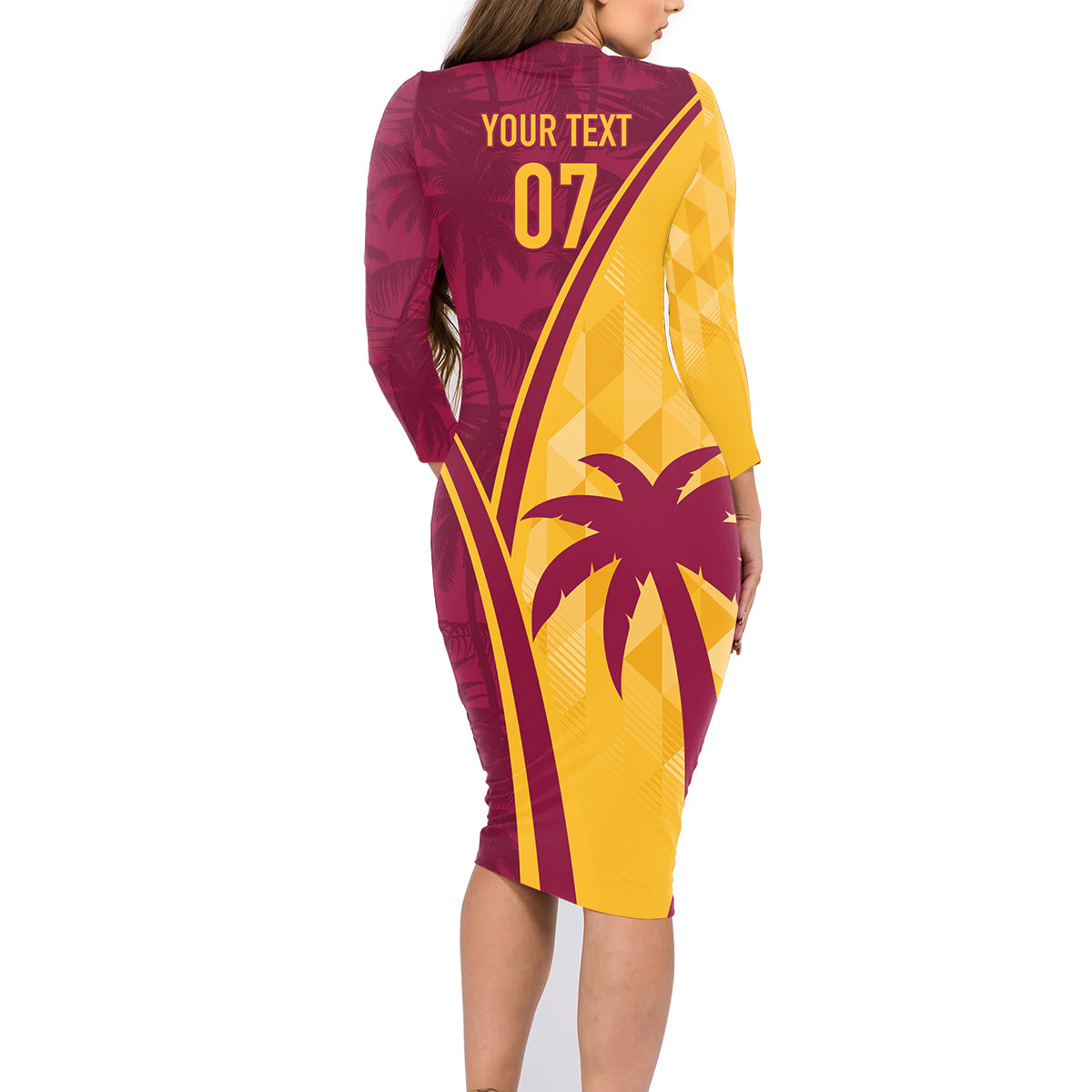 West Indies Cricket World Cup 2024 Family Matching Long Sleeve Bodycon Dress and Hawaiian Shirt Tropical Style LT7 - Wonder Print Shop