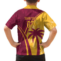 West Indies Cricket World Cup 2024 Family Matching Off Shoulder Maxi Dress and Hawaiian Shirt Tropical Style LT7 - Wonder Print Shop