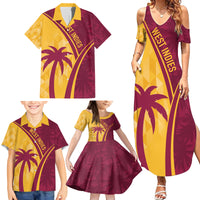 West Indies Cricket World Cup 2024 Family Matching Summer Maxi Dress and Hawaiian Shirt Tropical Style - Wonder Print Shop