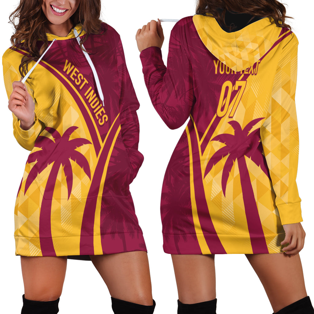 West Indies Cricket World Cup 2024 Hoodie Dress Tropical Style - Wonder Print Shop