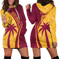 West Indies Cricket World Cup 2024 Hoodie Dress Tropical Style - Wonder Print Shop