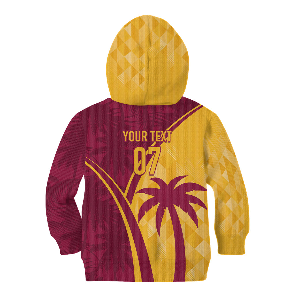 West Indies Cricket World Cup 2024 Kid Hoodie Tropical Style - Wonder Print Shop