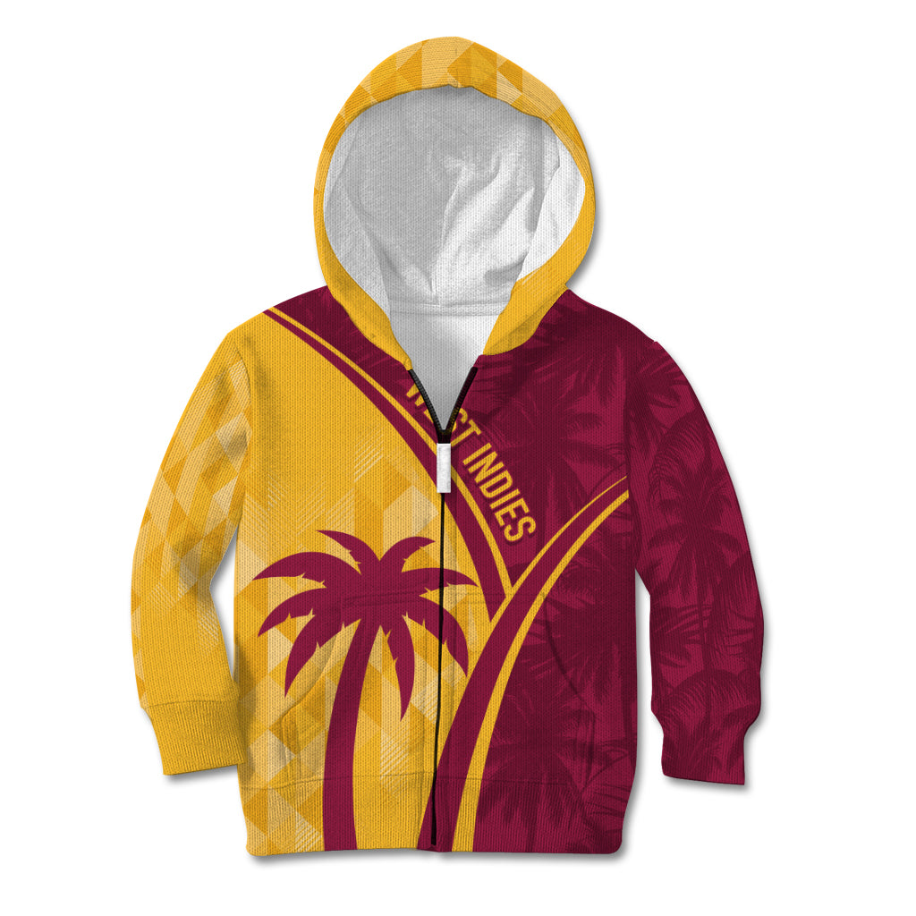 West Indies Cricket World Cup 2024 Kid Hoodie Tropical Style - Wonder Print Shop