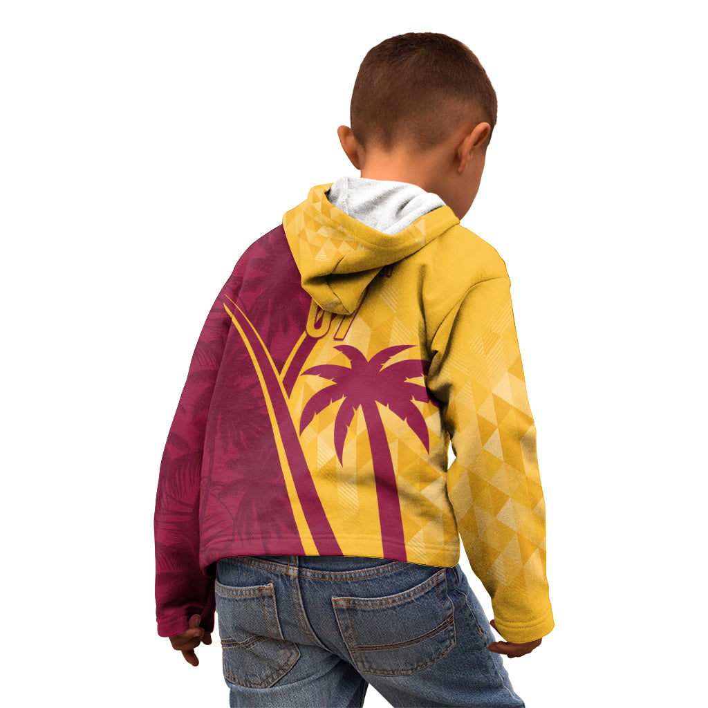 West Indies Cricket World Cup 2024 Kid Hoodie Tropical Style - Wonder Print Shop