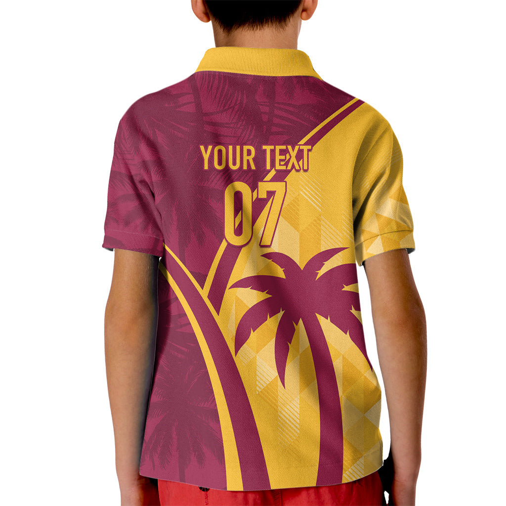 West Indies Cricket World Cup 2024 Kid Polo Shirt Tropical Style - Wonder Print Shop