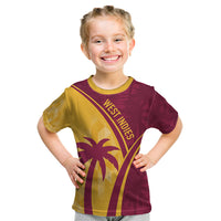 West Indies Cricket World Cup 2024 Kid T Shirt Tropical Style - Wonder Print Shop