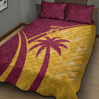 West Indies Cricket World Cup 2024 Quilt Bed Set Tropical Style - Wonder Print Shop