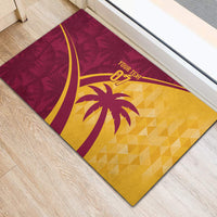 West Indies Cricket World Cup 2024 Rubber Doormat Tropical Style - Wonder Print Shop