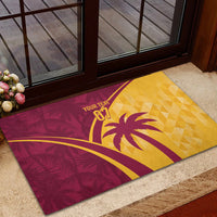 West Indies Cricket World Cup 2024 Rubber Doormat Tropical Style - Wonder Print Shop