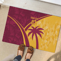 West Indies Cricket World Cup 2024 Rubber Doormat Tropical Style - Wonder Print Shop
