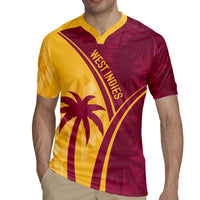 West Indies Cricket World Cup 2024 Rugby Jersey Tropical Style - Wonder Print Shop