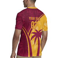 West Indies Cricket World Cup 2024 Rugby Jersey Tropical Style - Wonder Print Shop