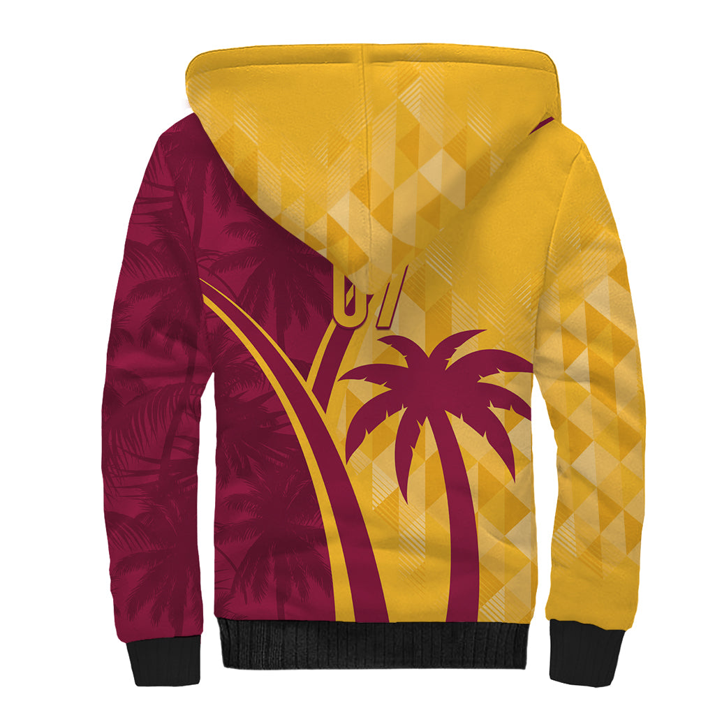West Indies Cricket World Cup 2024 Sherpa Hoodie Tropical Style - Wonder Print Shop