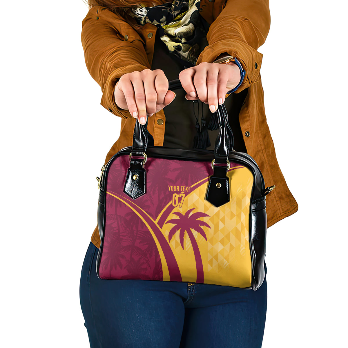 West Indies Cricket World Cup 2024 Shoulder Handbag Tropical Style