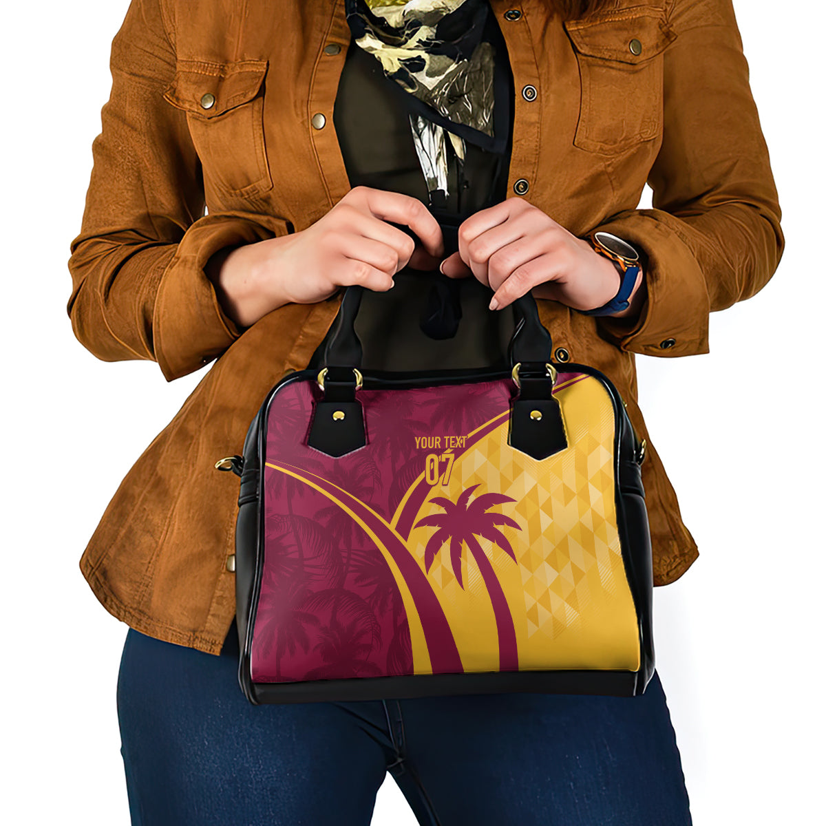 West Indies Cricket World Cup 2024 Shoulder Handbag Tropical Style