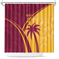 West Indies Cricket World Cup 2024 Shower Curtain Tropical Style