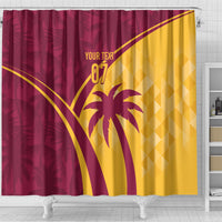 West Indies Cricket World Cup 2024 Shower Curtain Tropical Style