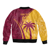 West Indies Cricket World Cup 2024 Sleeve Zip Bomber Jacket Tropical Style - Wonder Print Shop