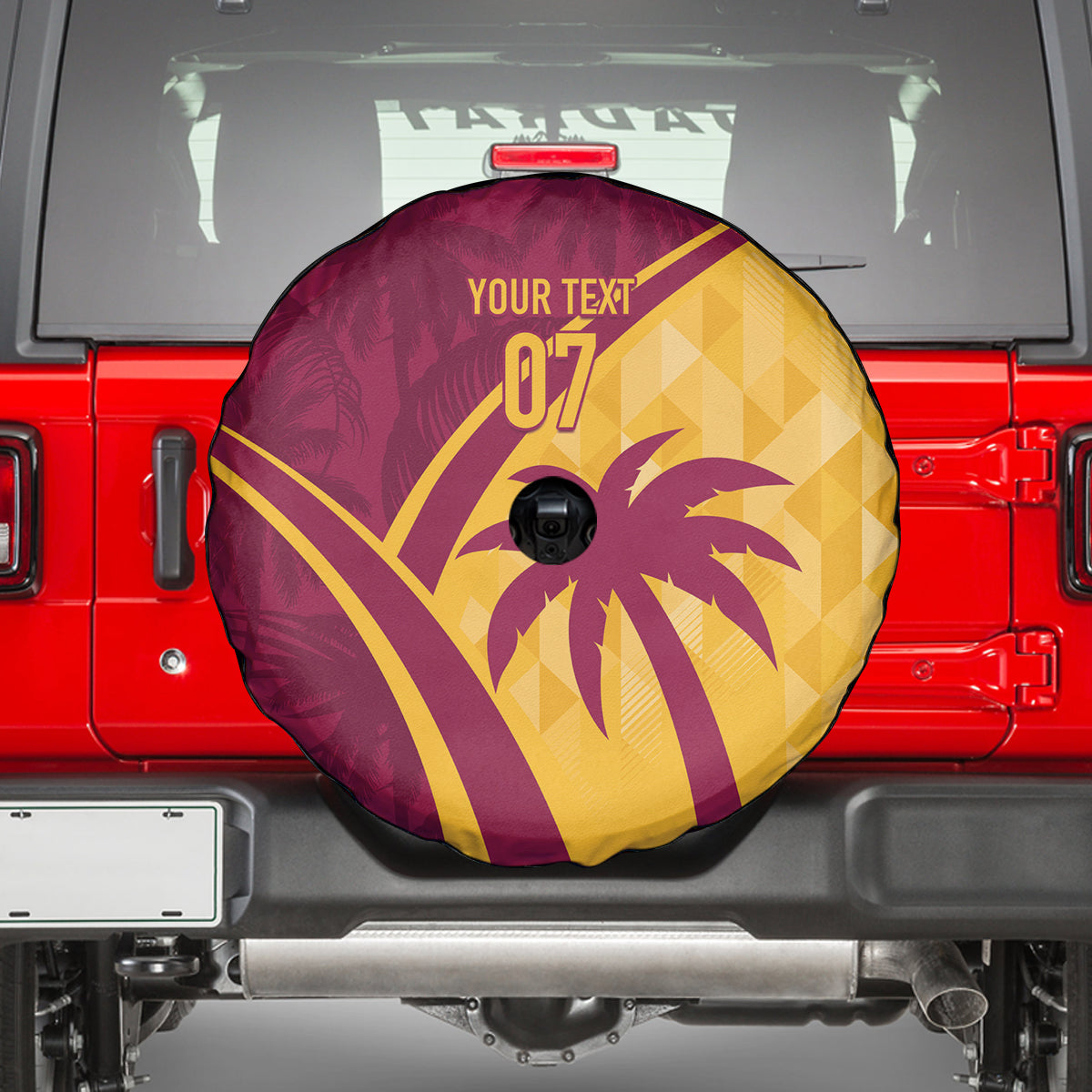 West Indies Cricket World Cup 2024 Spare Tire Cover Tropical Style - Wonder Print Shop