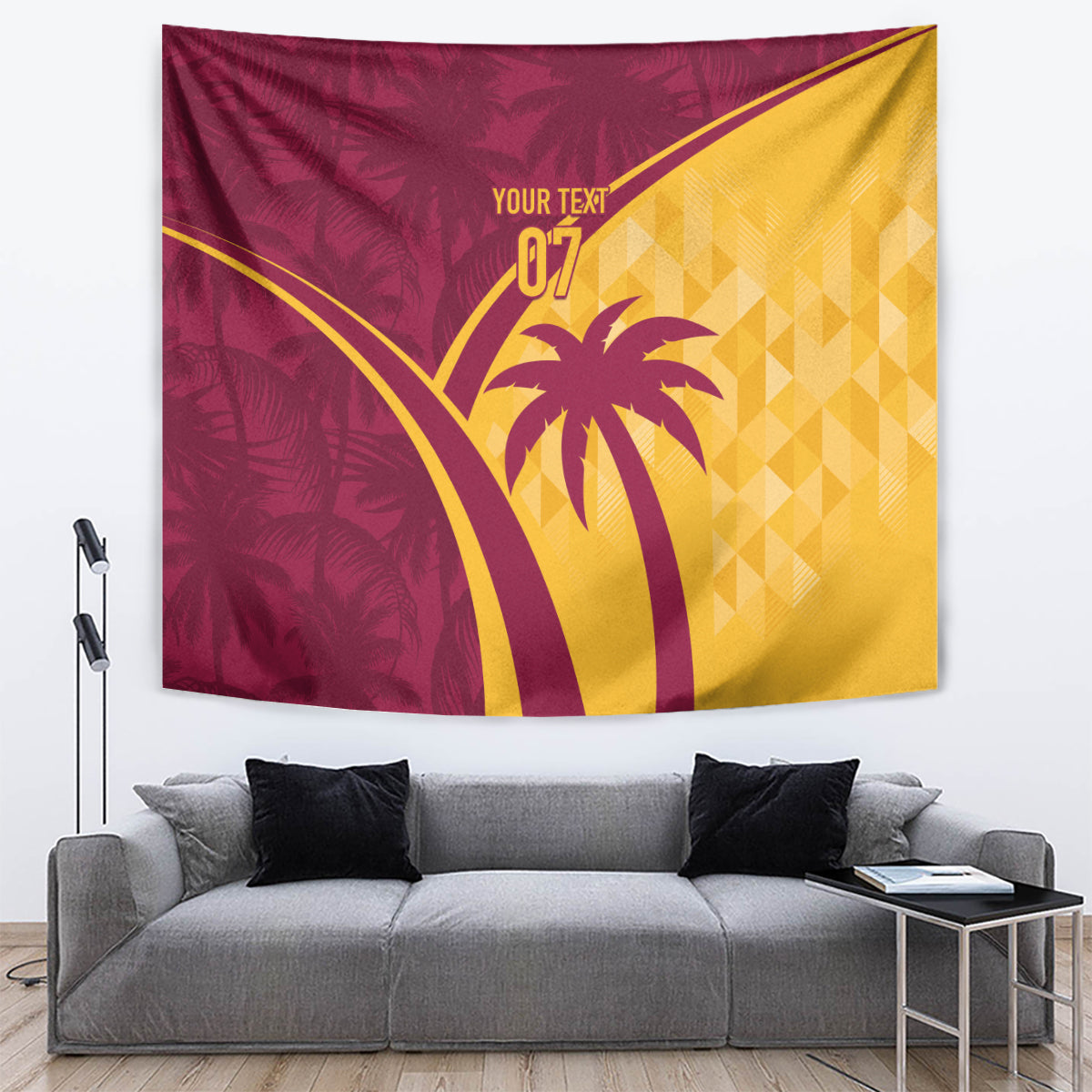 West Indies Cricket World Cup 2024 Tapestry Tropical Style - Wonder Print Shop