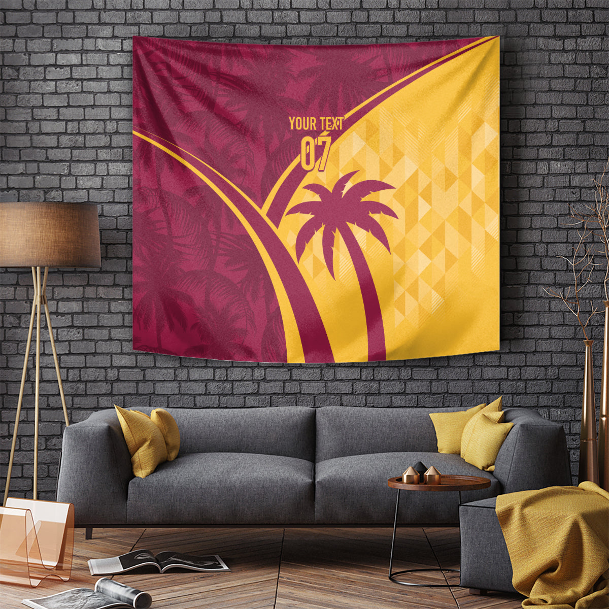 West Indies Cricket World Cup 2024 Tapestry Tropical Style - Wonder Print Shop