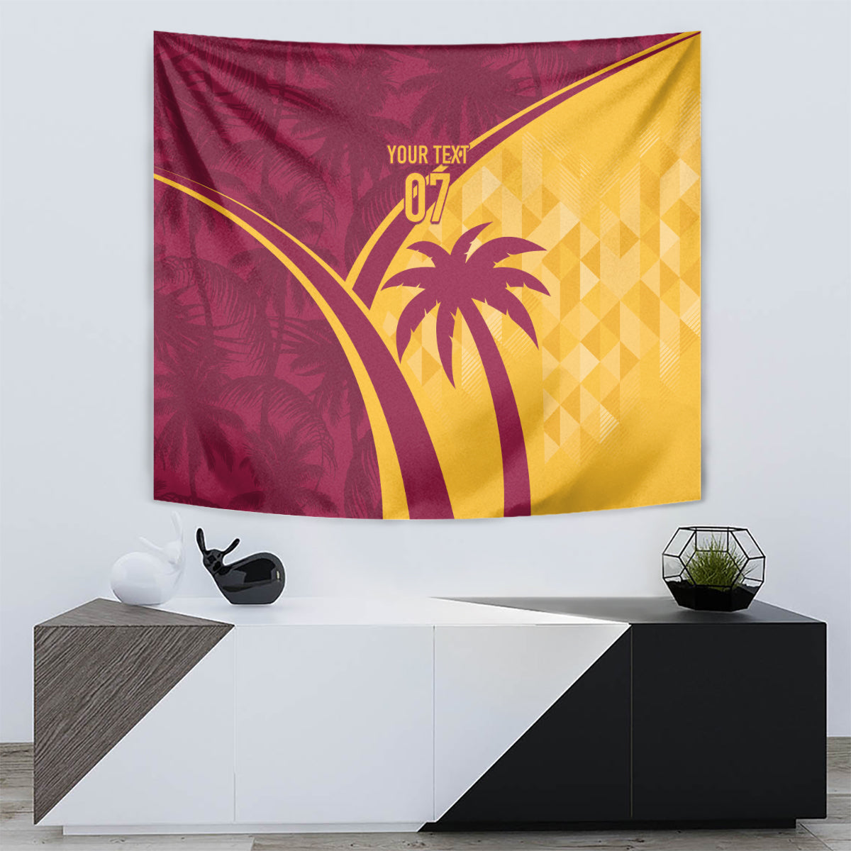 West Indies Cricket World Cup 2024 Tapestry Tropical Style - Wonder Print Shop
