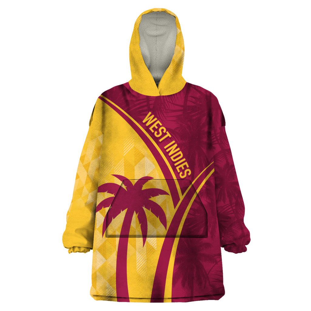 West Indies Cricket World Cup 2024 Wearable Blanket Hoodie Tropical Style - Wonder Print Shop