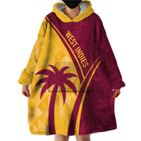 West Indies Cricket World Cup 2024 Wearable Blanket Hoodie Tropical Style - Wonder Print Shop