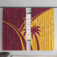 West Indies Cricket World Cup 2024 Window Curtain Tropical Style - Wonder Print Shop